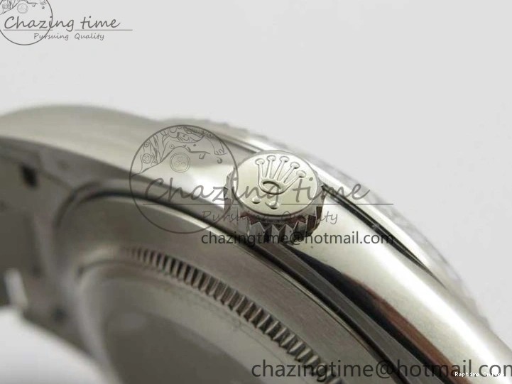 0417 SoftTouch Day-Date 40mm 228239 BP New Dial Version 904 SS Ice Blue T Crystal Markers Dial on SS President Bracelet A 2822